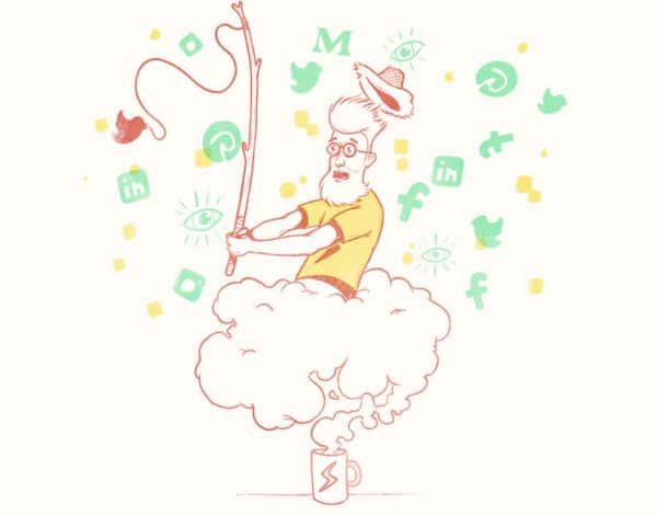 Amédée pêche sur les réseaux